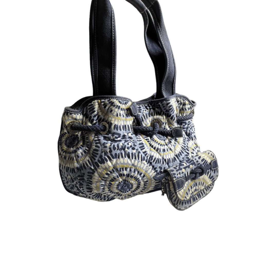 Vera Bradley Starry Night Shoulder Bag Matching Wallet - As Is